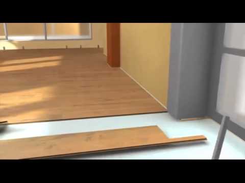 Τοποθέτηση δαπέδου laminate συστήματος twinclic