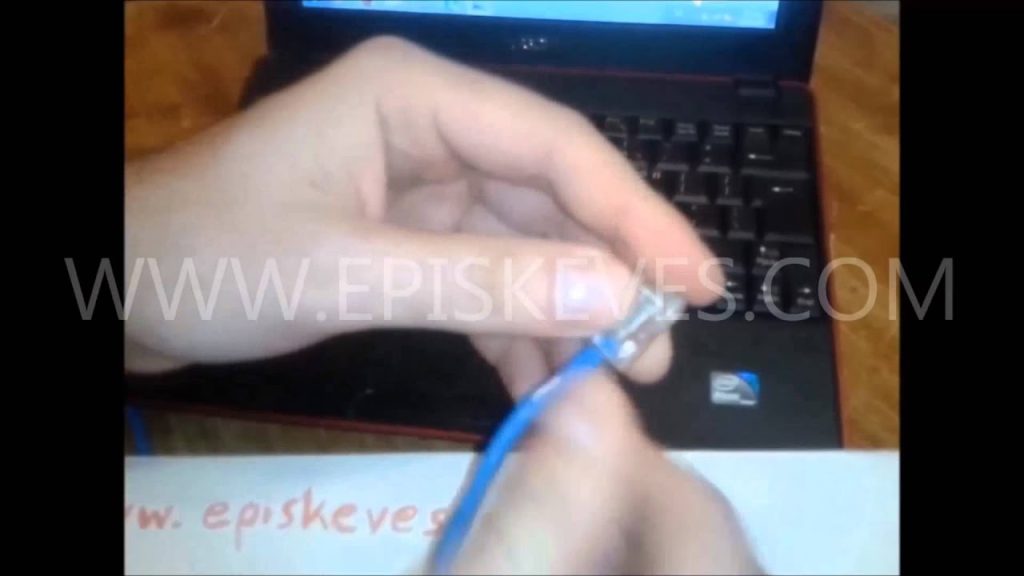 RJ45 connectors Συνδεση καλωδιου  και tester