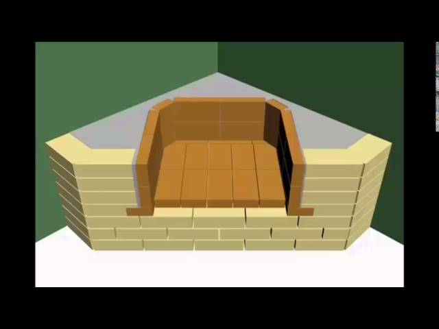 3d κατασκευή τζακιού