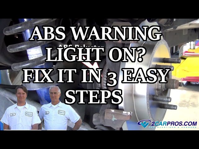 ABS WARNING LIGHT ON? ABS ΑΝΑΒΕΙ Η ΕΝΔΕΙΞΗ ? ΕΛΕΓΧΟΣ-ΕΠΙΣΚΕΥΗ ΜΕ 3 ΒΗΜΑΤΑ 
